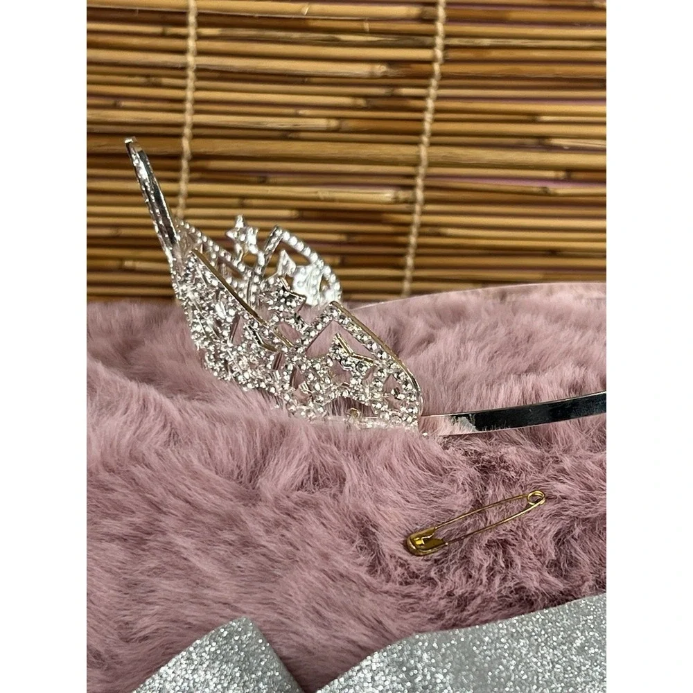 40th Birthday Sash with Rhinestone - Glamorous Silver  Gifts For Her‎